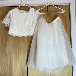 Crop Top & Tulle Skirt